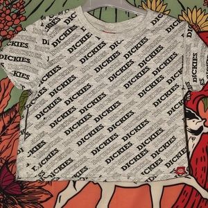 Dickies logo black and grey crop top!